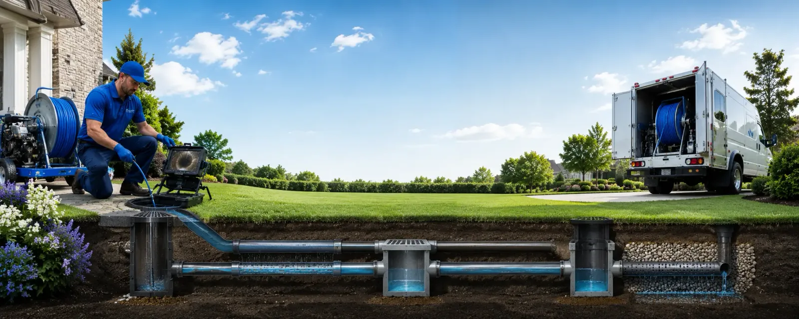 Outdoor drain cleaning information for Encino, CA